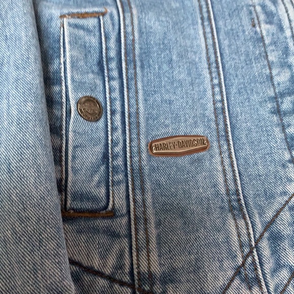 Harley Davidson vintage denim jacket - Picture 4 of 7